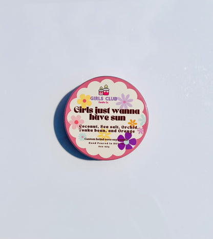 Girls Just Wanna Have Sun 2oz Candle Sample Size